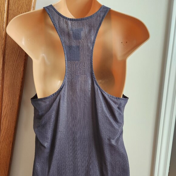 CLUB MONACO SHIMMER TANK SILK BLEND BLUISH GREY SIZE S - Picture 3 of 12